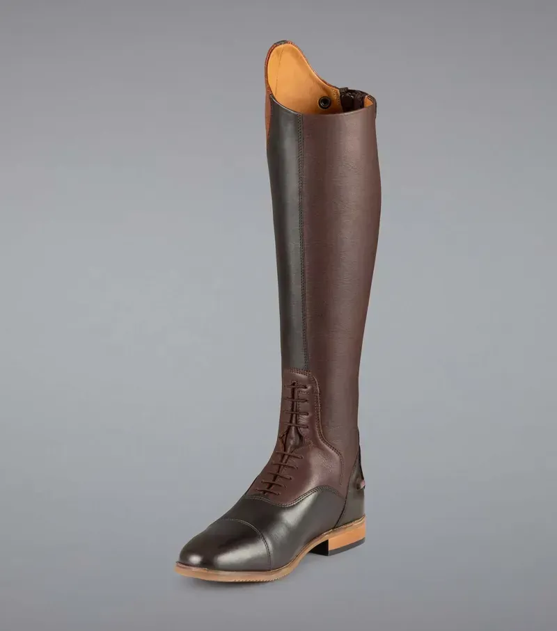  Premier Equine Ladies Passaggio Leather Field Tall Riding Boot in Brown-3