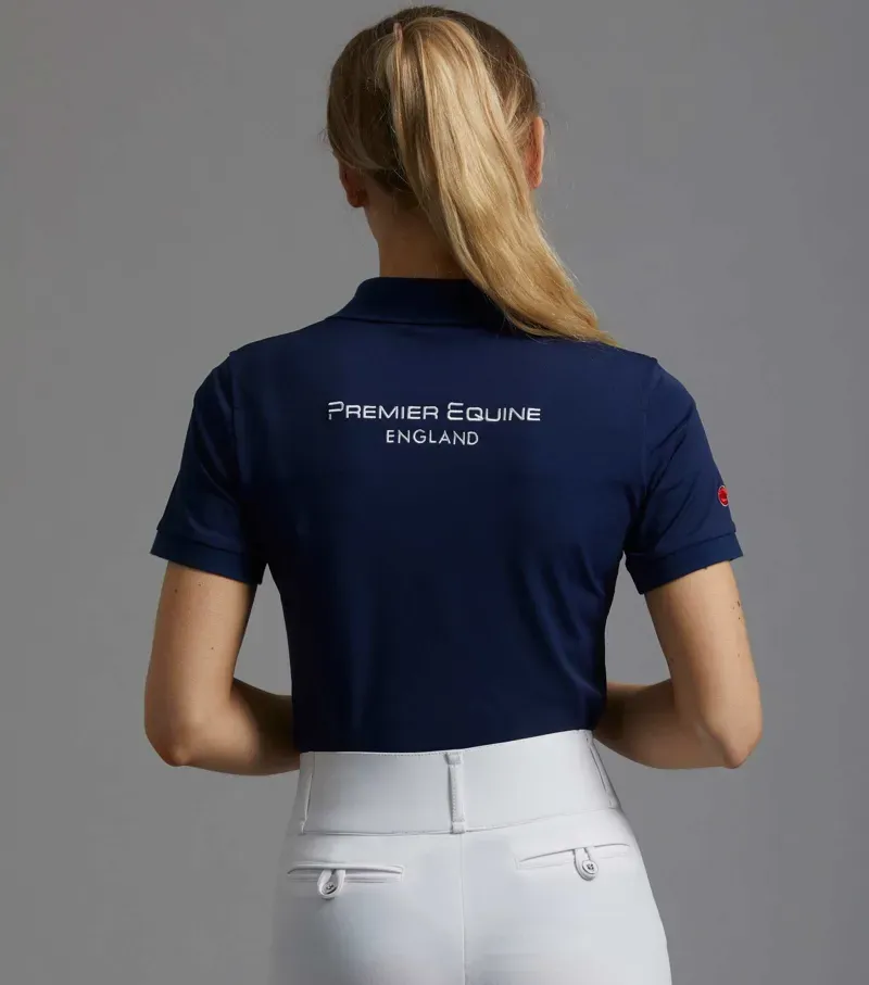 PE Ladies Team Polo Shirt / Navy uk-1