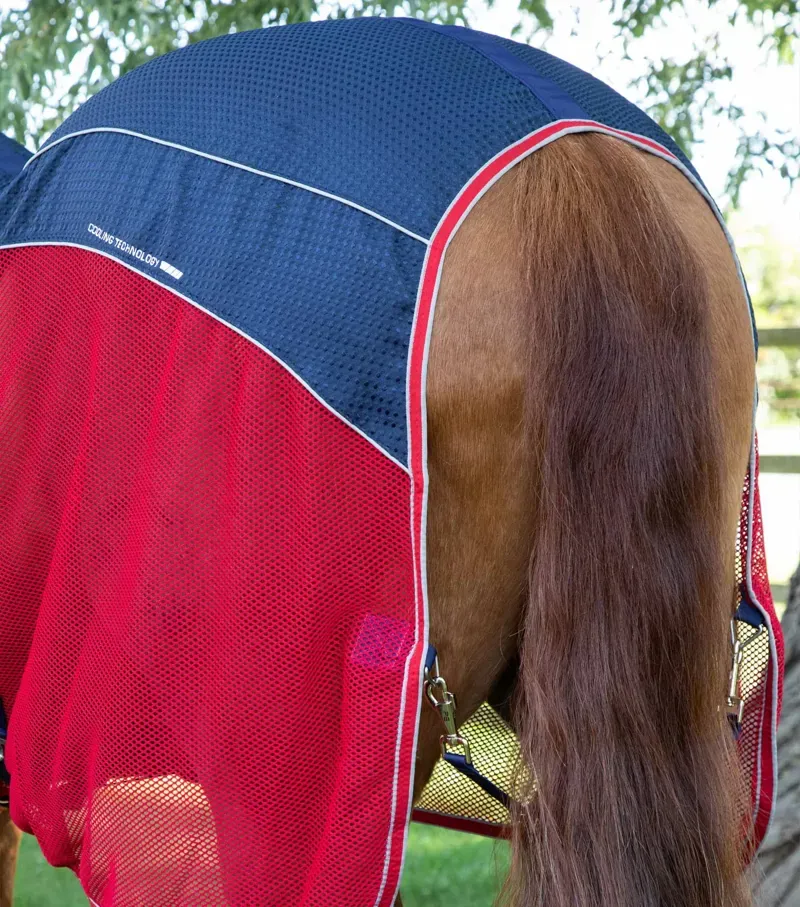 Premier Equine Sports Cooler Rug in Navy-5