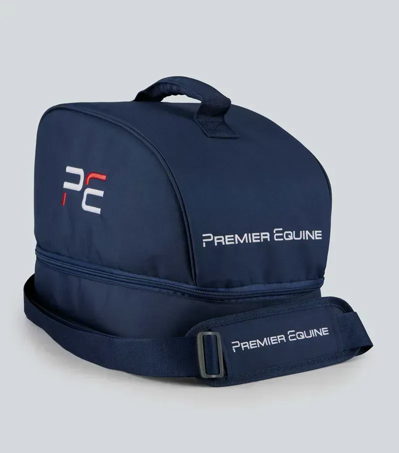 Premier Equine One Size PE Team Helmet Bag in Navy