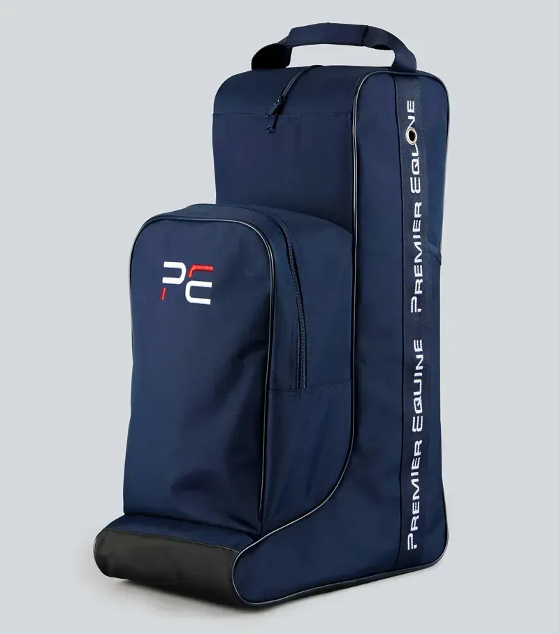 Premier Equine One Size PE Team Tall Boot Bag With Storage in Navy
