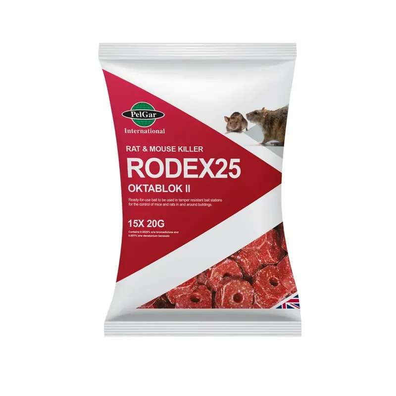 PelGar 40x300gm Rodex 25 Oktablok II in Red