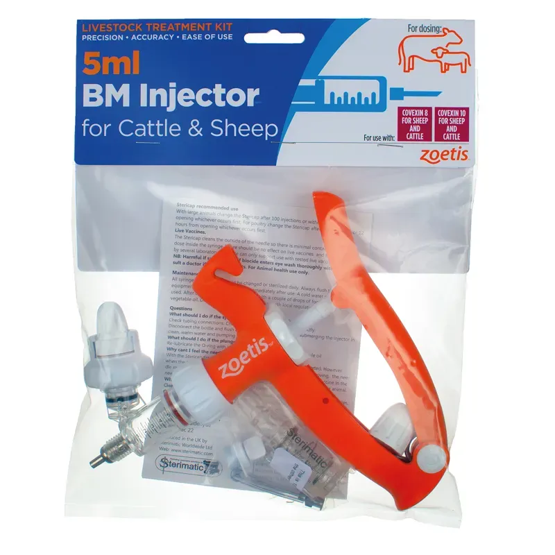 Zoetis 5 ml Cattle and Sheep BM Injector