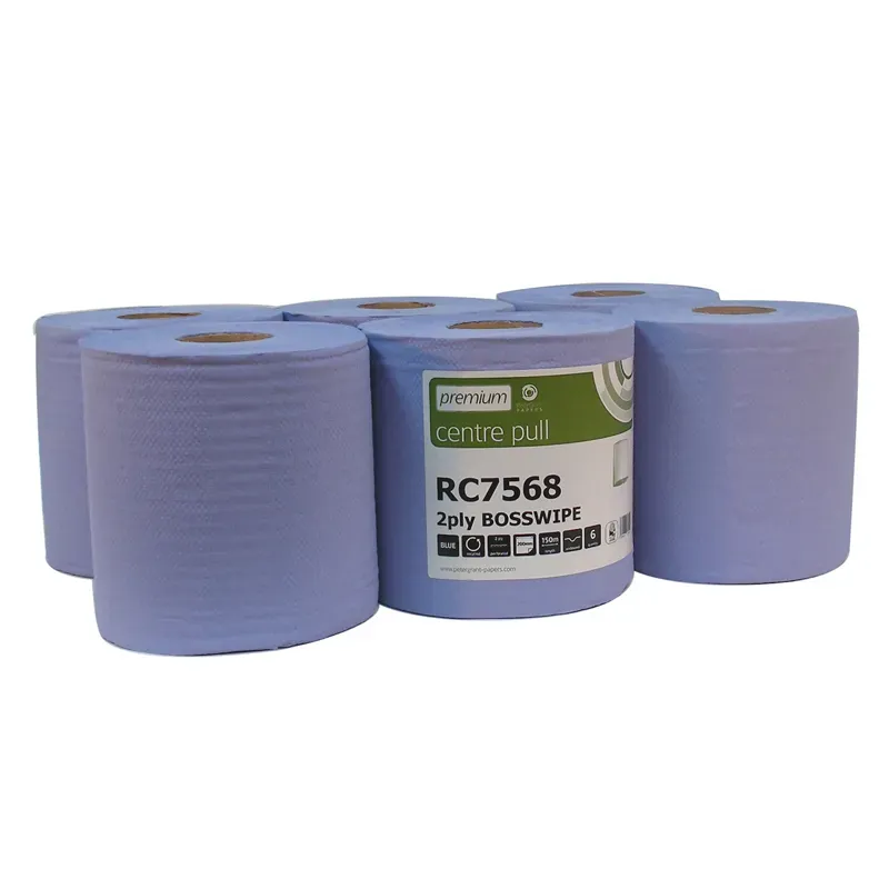 Agri Miscellaneous 6 Rolls Embossed 2-Ply Standard C/Pullrolls in Blue