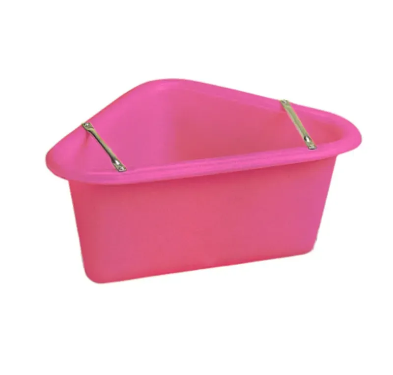 Stubbs Plastic Corner Manger in Pink
