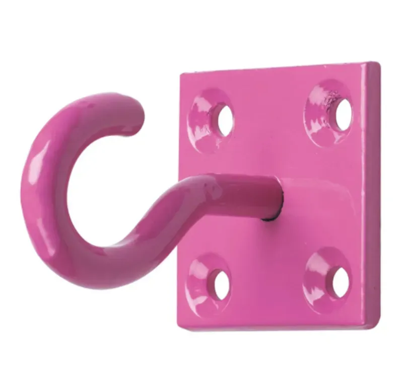 Perry Equestrian 2-pack Chain Hook on Plate in Pink