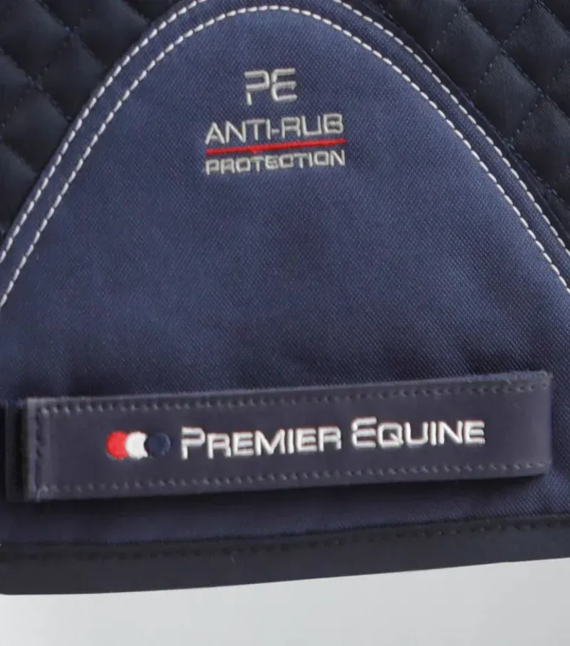 Premier Equine Pony Plain Cotton GP/Jump Square in Navy-4