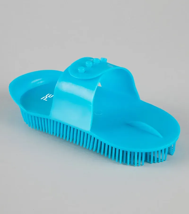 Premier Equine Plastic Curry Comb in Peacock Blue
