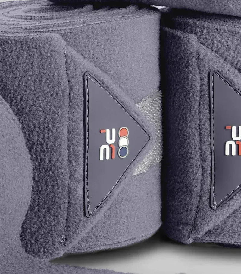 Premier Equine One Size Horse Polo Fleece Bandages in Grey-2