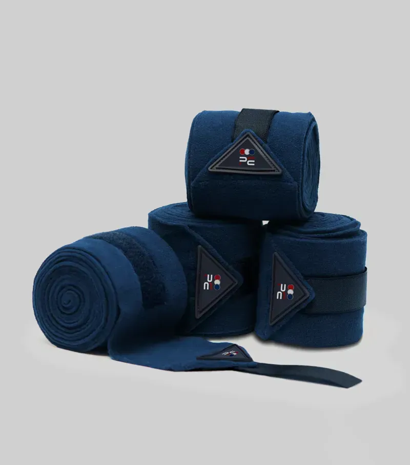Premier Equine One Size Horse Polo Fleece Bandages in Navy