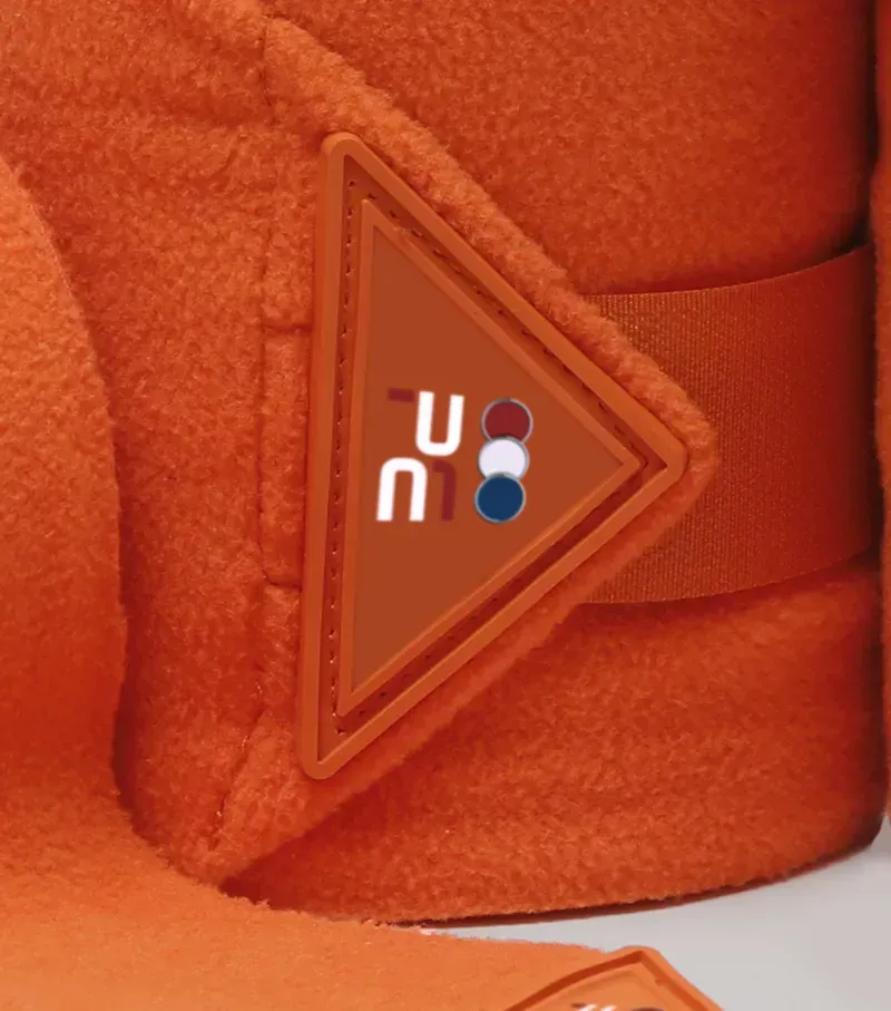 Premier Equine One Size Horse Polo Fleece Bandages in Orange-2