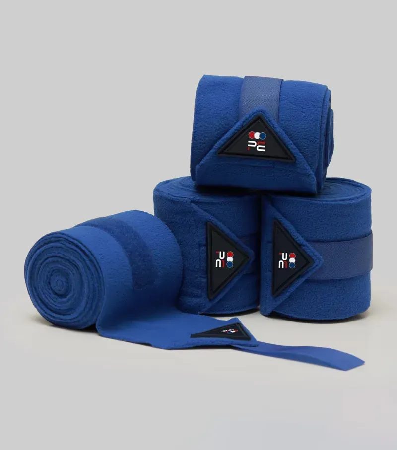 Premier Equine One Size Horse Polo Fleece Bandages in Royal Blue