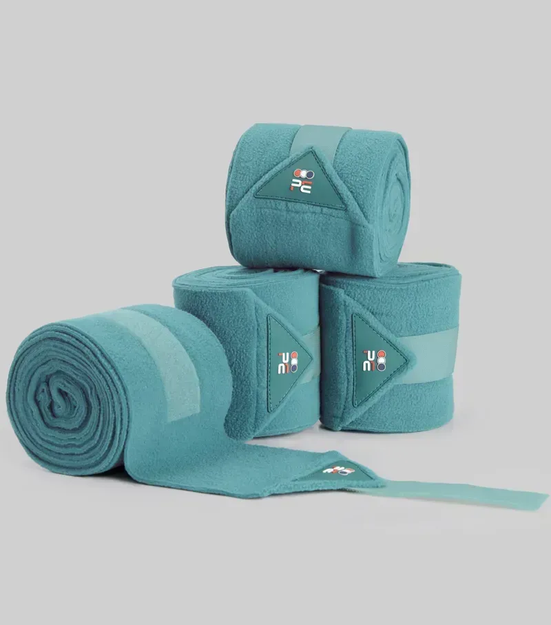 Premier Equine One Size Horse Polo Fleece Bandages in Turquoise