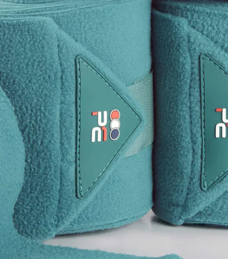 Premier Equine One Size Horse Polo Fleece Bandages in Turquoise-2