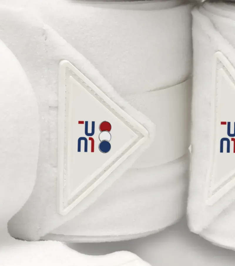 Premier Equine One Size Horse Polo Fleece Bandages in White-2
