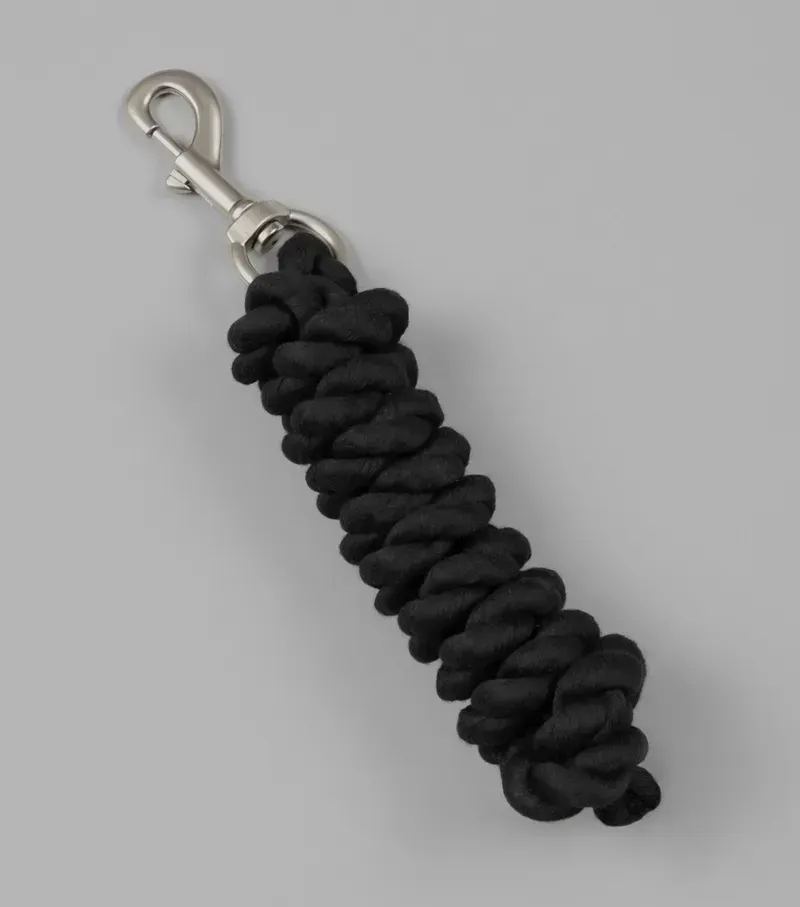Premier Equine 2 Meters Polycotton Lead Rope in Black