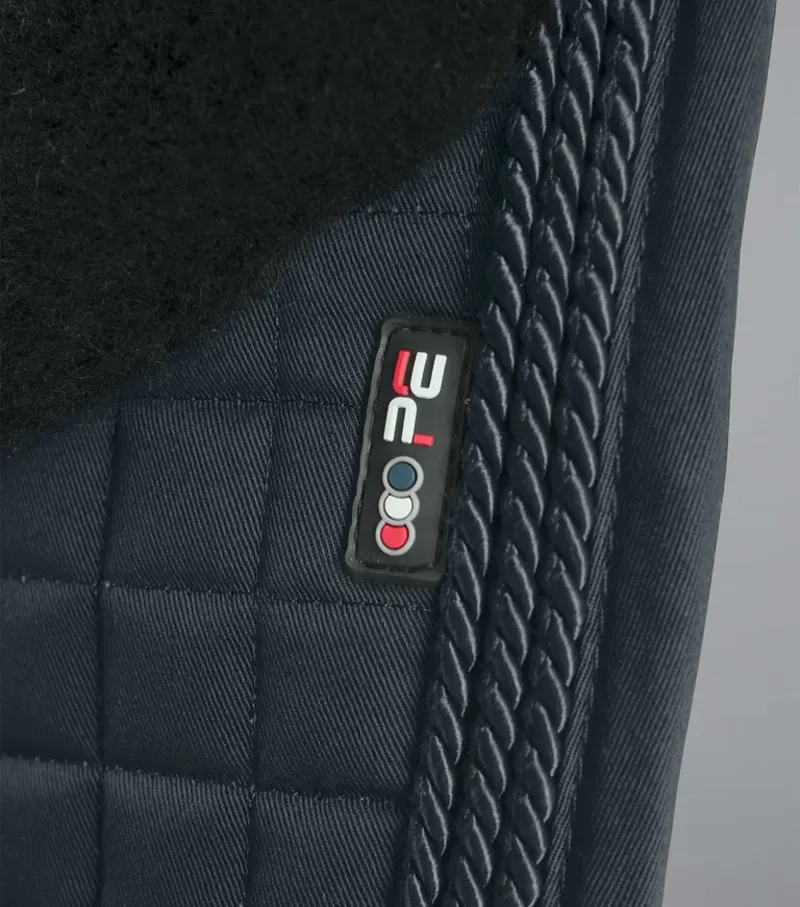 Premier Equine Pony Close Contact Merino Wool Half Lined European GP/Jump Square in Black/Black-1