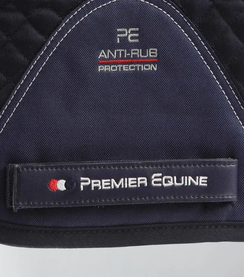 Premier Equine Pony Plain Cotton Dressage Square in Navy-4