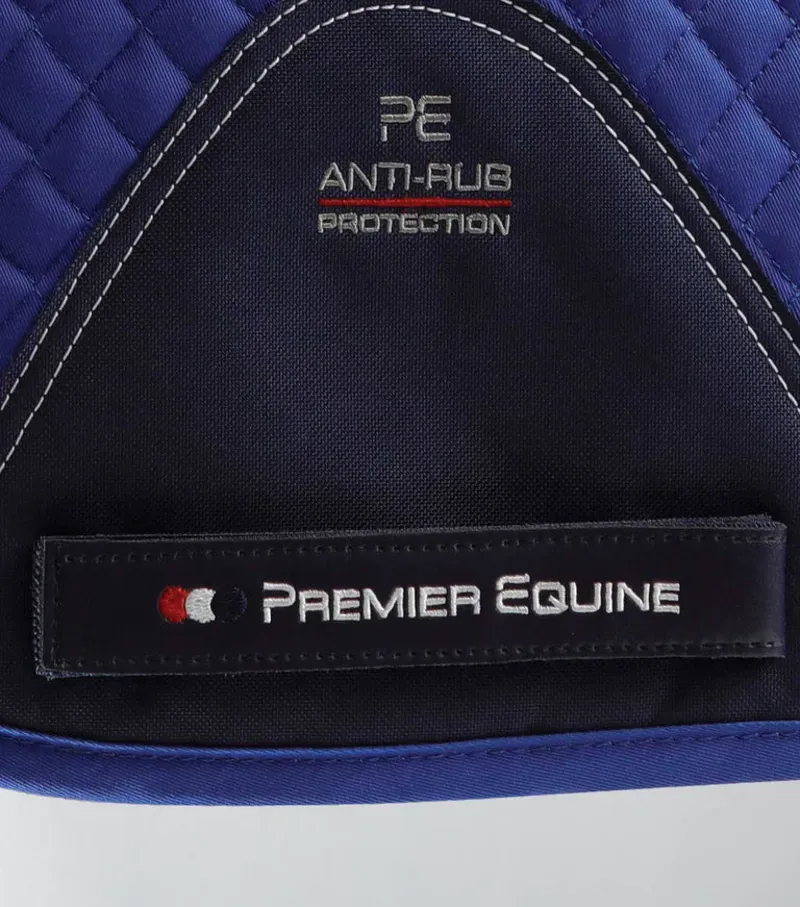 Premier Equine Pony Plain Cotton Dressage Square in Royal Blue-4
