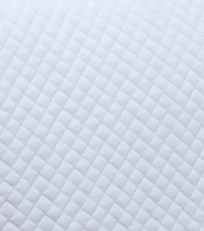 Premier Equine Pony Plain Cotton Dressage Square in White-3