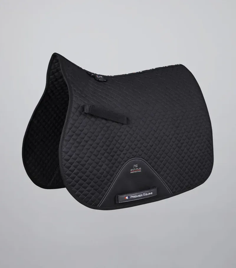 Premier Equine Pony Plain Cotton GP/Jump Square in Black
