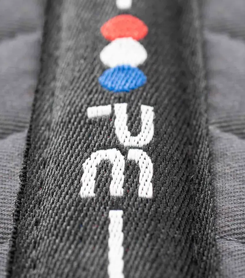 Premier Equine Pony Plain Cotton GP/Jump Square in Grey-1