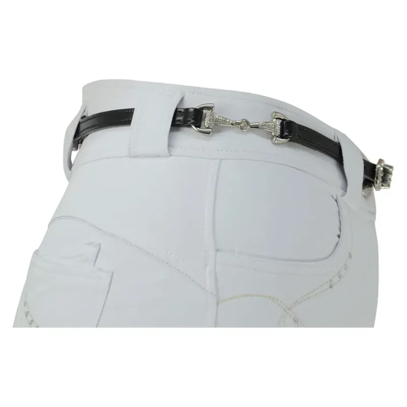 Hy Elegant Diamante Snaffle Bit Belt in Black