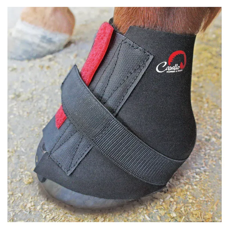 Cavallo Large Pastern Wraps in Black