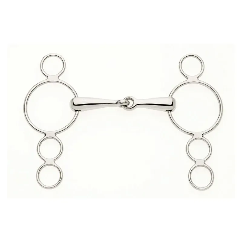 Lorina Continental 3 Ring Snaffle in Silver