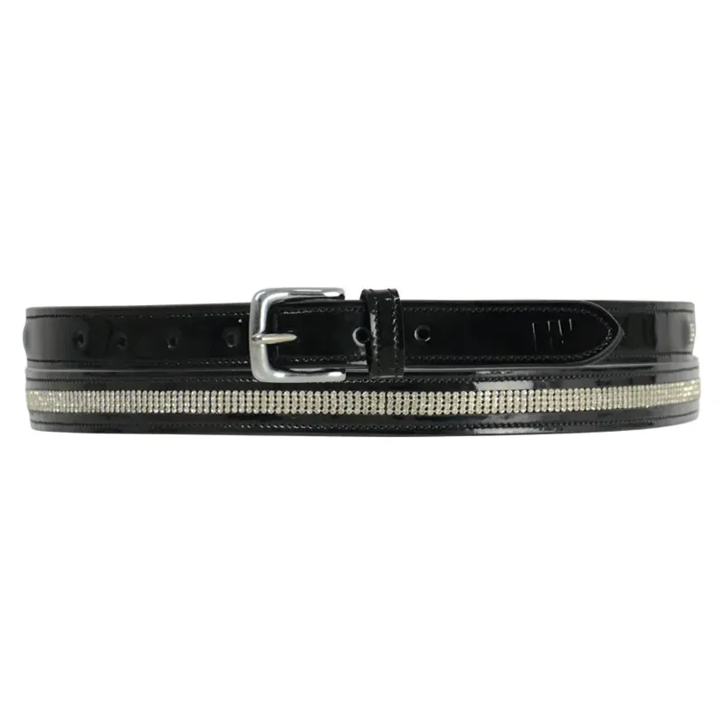 Hy Crystal Snaffle Bit Belt in Black