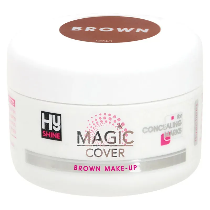 Hy Shine Magic Cover Make-Up in Brown 50g