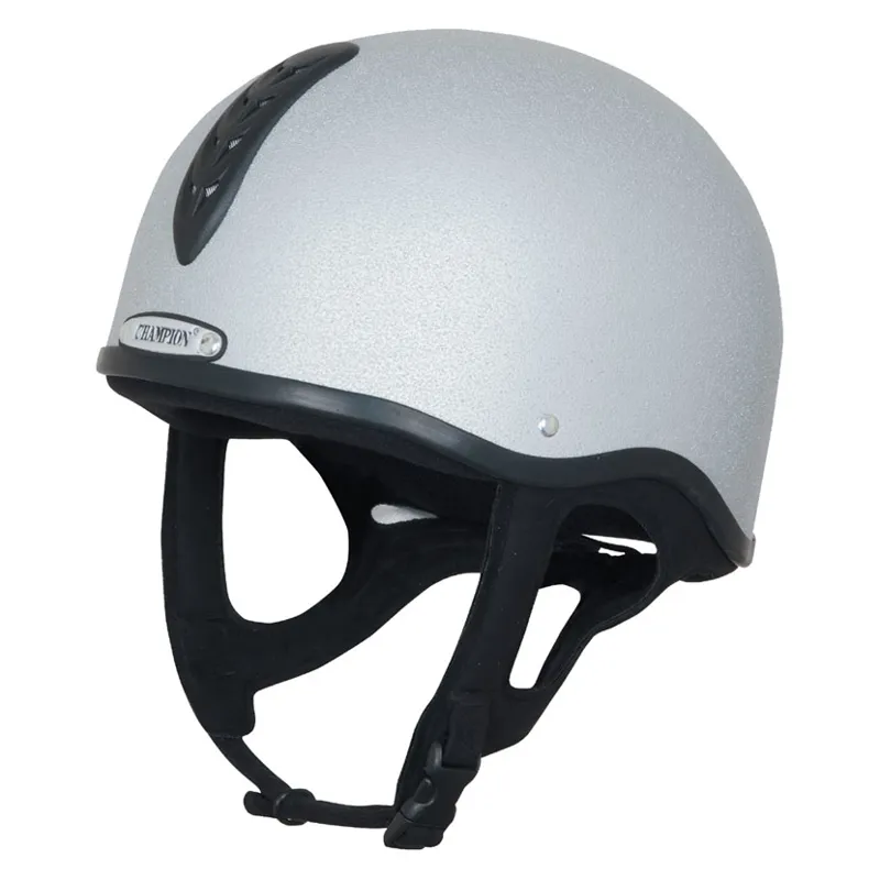 Champion Junior X-Air Plus Riding Helmet in Silver