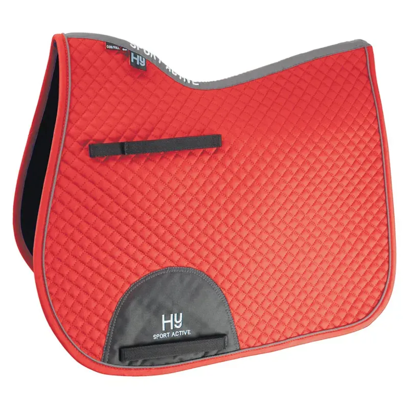 Hy Sport Active GP Saddle Pad in Rosette Red