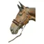 Hy Faux Fur Padded Head Collar With Lead Rope in Brown