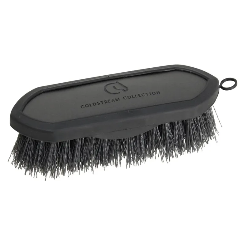 Coldstream Faux Leather Dandy Brush in Charcoal/Black
