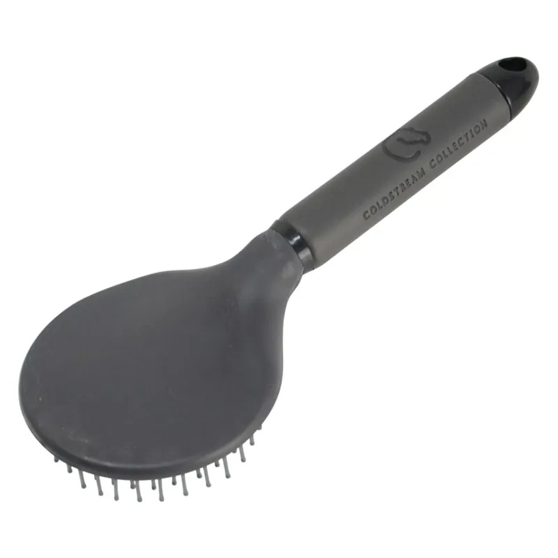 Coldstream Faux Leather Mane and Tail Brush in Charcoal/Black