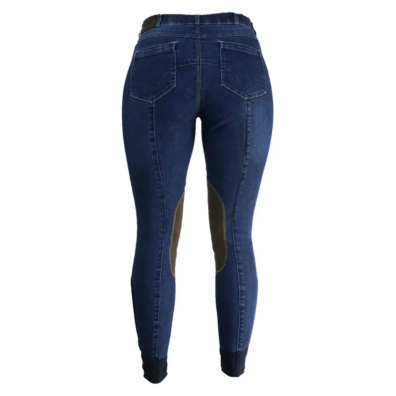 Hy Performance Lucinda Denim Breeches in Navy Denim-2
