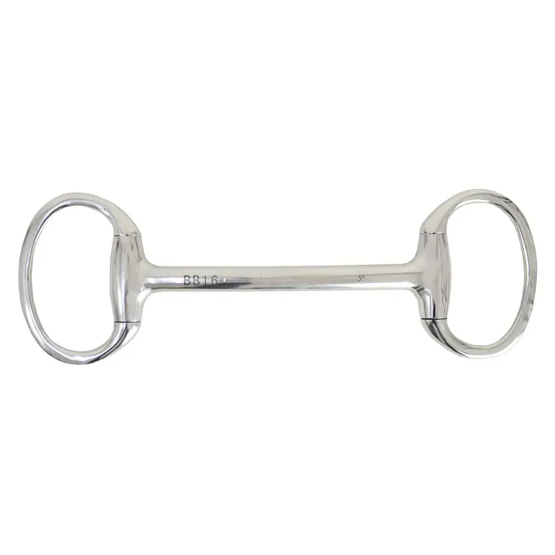 Lorina 5 inch Eggbutt Mullen Mouth Snaffle in Silver