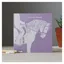 Deckled Edge Colour Block Pony Card - Lovely Friend