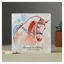 Deckled Edge Fanciful Dolomite Card - Happy Birthday - Dressage Horse Head