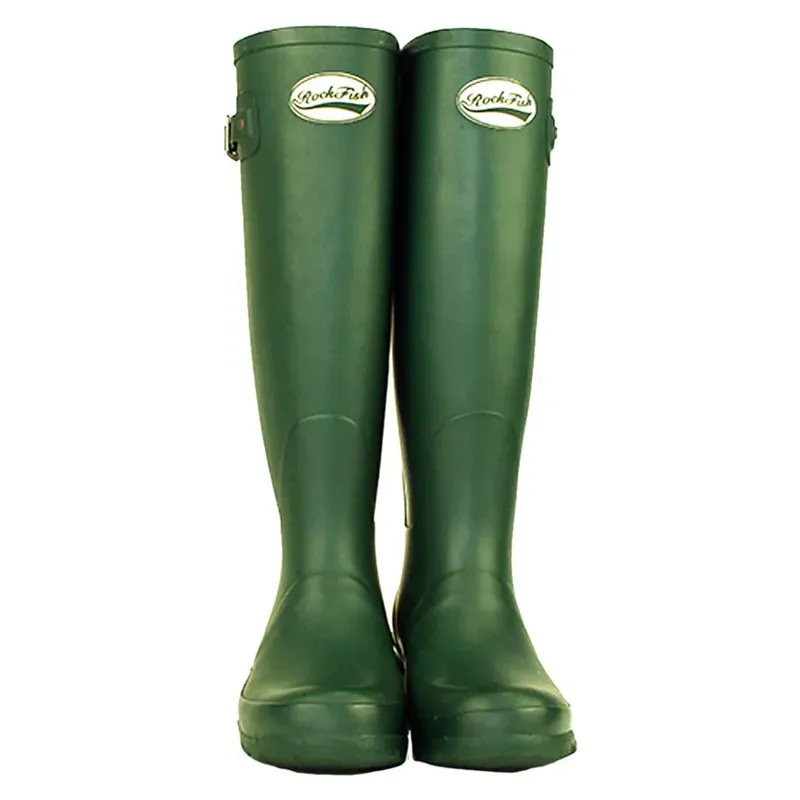 Rockfish Women's Tall Standard Matt Wellington Boots in Racing Green-2