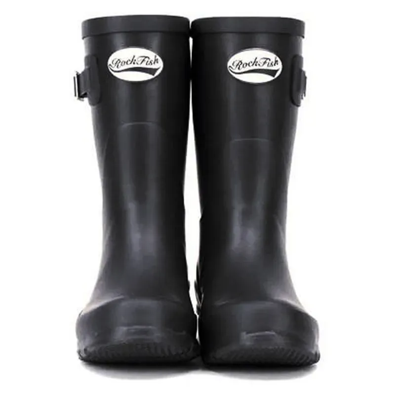 Rockfish Women's Short Matt Wellington Boots in Black-1