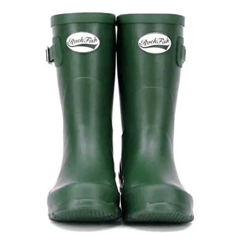 Rockfish Women's Short Matt Wellington Boots in Racing Green-1