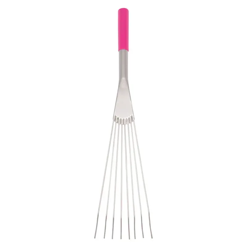 Faulks and Company Big Tidee Metal Rake in Pink