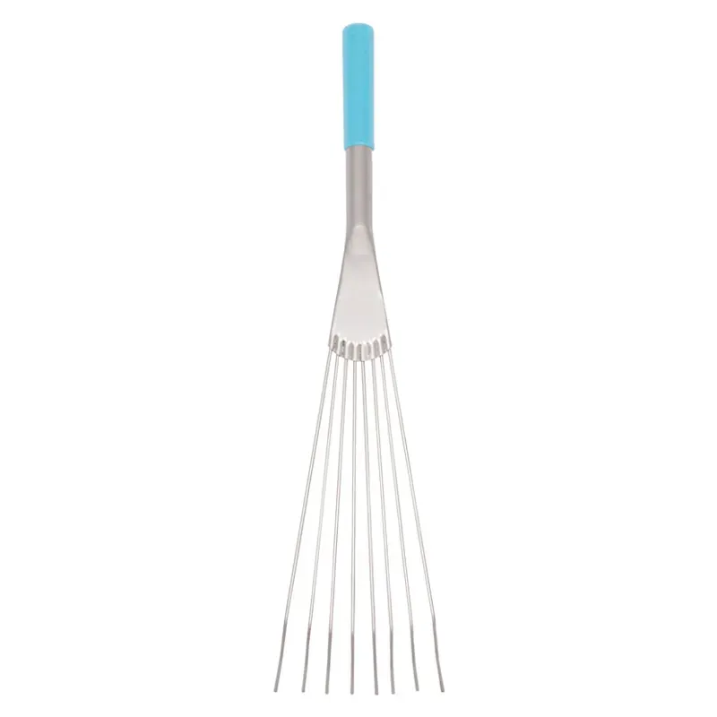 Faulks and Company Big Tidee Metal Rake in Sky Blue