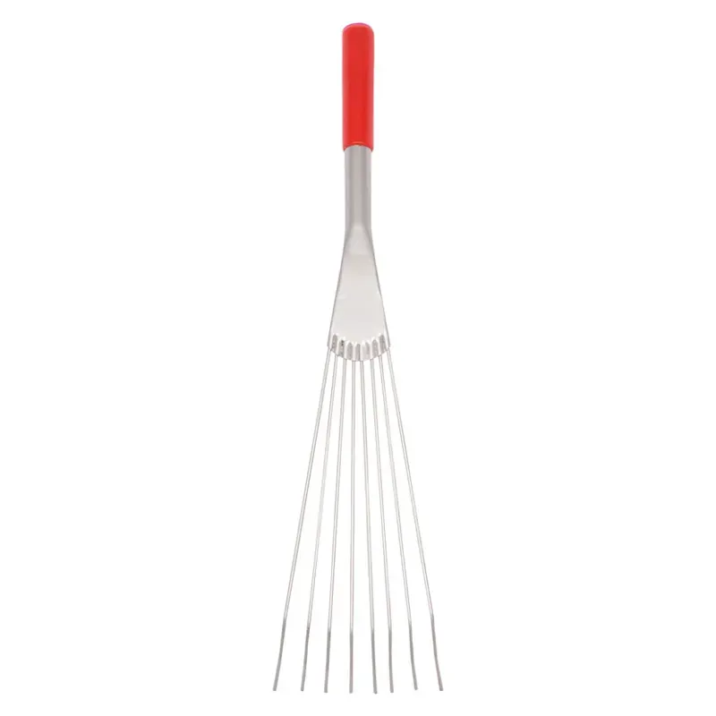 Faulks and Company Big Tidee Metal Rake in Red