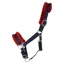 Hy Two Tone Faux Fur Head Collar in Navy/Red