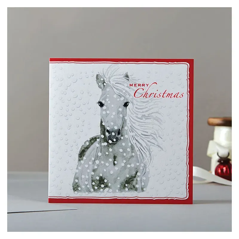 Deckled Edge Christmas Card - Merry Christmas