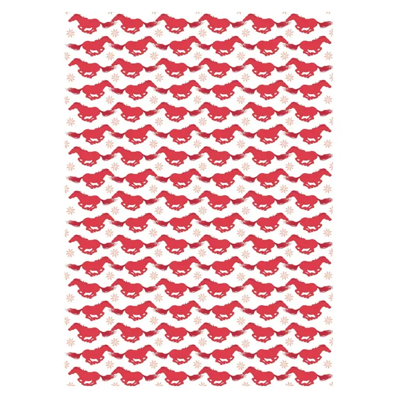 Deckled Edge Gift Wrap - Christmas Frolics