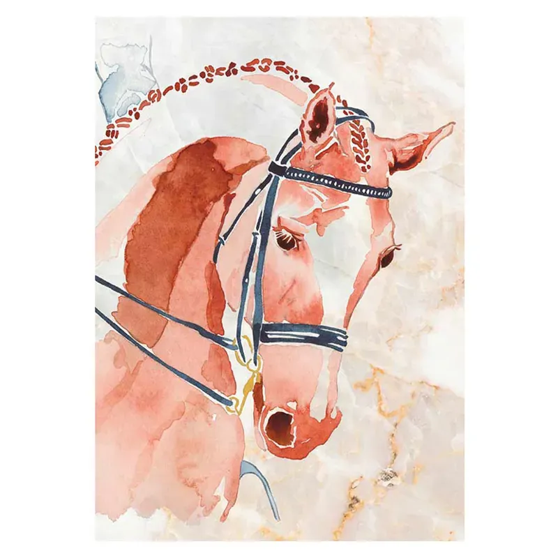 Deckled Edge A4 Watercolour Art Prints - Competition Chestnut